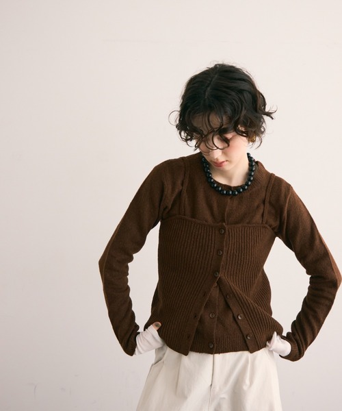 リブ編みニットキャミ（キャミソール）｜Trish（トリッシュ）の