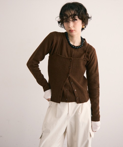 セール】リブ編みニットキャミ（キャミソール）｜Trish（トリッシュ