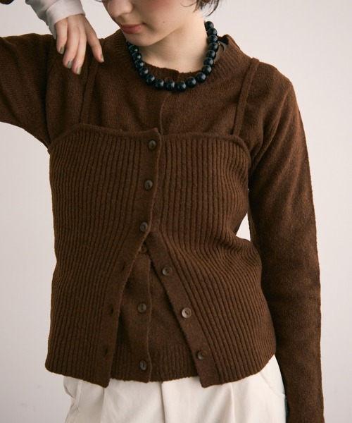 セール】リブ編みニットキャミ（キャミソール）｜Trish（トリッシュ