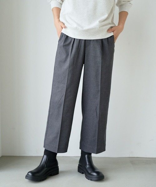 FOUND GOOD（ファウンドグッド）の「ウラキモウツイルワイドCP（その他パンツ・レディース・グレー系8/ブラウン系5/ブラック/アイボリー・S/M/L）」の2枚目の写真