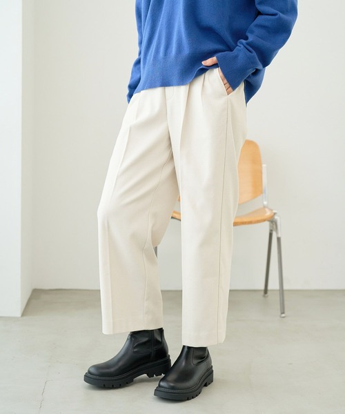 FOUND GOOD（ファウンドグッド）の「ウラキモウツイルワイドCP（その他パンツ・レディース・グレー系8/ブラウン系5/ブラック/アイボリー・S/M/L）」の4枚目の写真