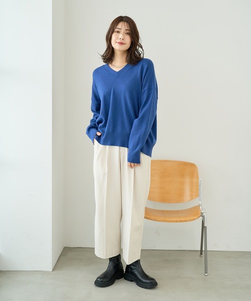 FOUND GOOD（ファウンドグッド）の「ウラキモウツイルワイドCP（その他パンツ・レディース・グレー系8/ブラウン系5/ブラック/アイボリー・S/M/L）」の6枚目の写真