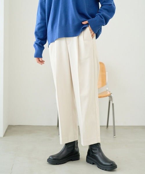 FOUND GOOD（ファウンドグッド）の「ウラキモウツイルワイドCP（その他パンツ・レディース・グレー系8/ブラウン系5/ブラック/アイボリー・S/M/L）」の9枚目の写真