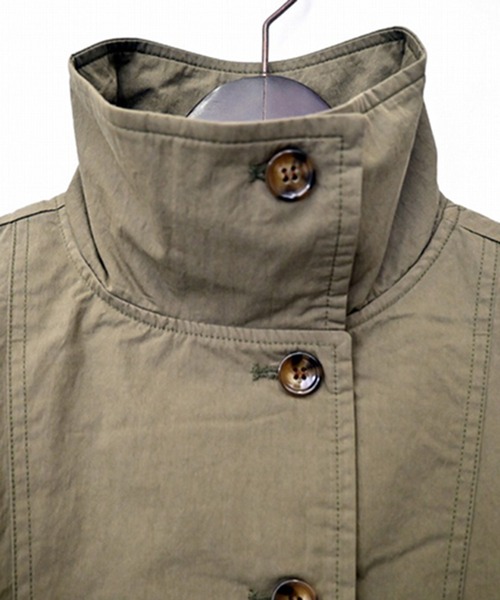 STYLEBLOCK（スタイルブロック）の「ウェザークロスミリタリーオーバーコート（モッズコート・レディース・ベージュ/カーキ/ブラック・M）」の9枚目の写真