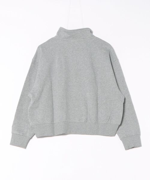 NEW ERA(ニューエラ)の「NEW ERA/ニューエラ WS SWEAT HALF ZIP スウェット ハーフジップ ショート丈 14674705/14674706(スウェット・レディース・グレー/ブラック・M/S)」の12枚目の写真