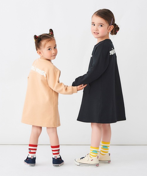 MIKI HOUSE（ミキハウス）の「【WEB限定】バックロゴワンピース（ワンピース・キッズ・ブラック/ベージュ/ラベンダー・80ｃｍ/90cm/100cm/110cm/120cm/130cm）」の8枚目の写真