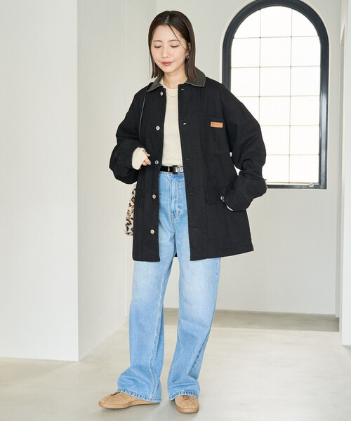 FREAK'S STORE（フリークスストア）の「限定展開　オーバーシルエット カバーオール（カバーオール・レディース・ブラック/チャコールグレー/ナチュラル/ベージュ・ﾌﾘ-）」の5枚目の写真