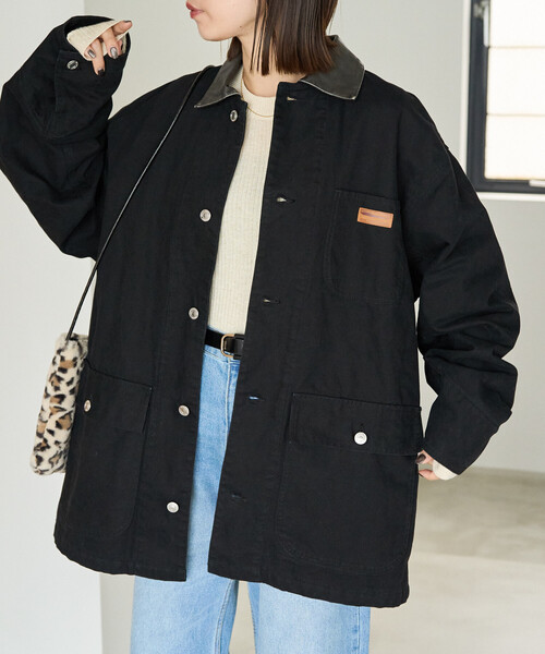 FREAK'S STORE（フリークスストア）の「限定展開　オーバーシルエット カバーオール（カバーオール・レディース・ブラック/チャコールグレー/ナチュラル/ベージュ・ﾌﾘ-）」の8枚目の写真