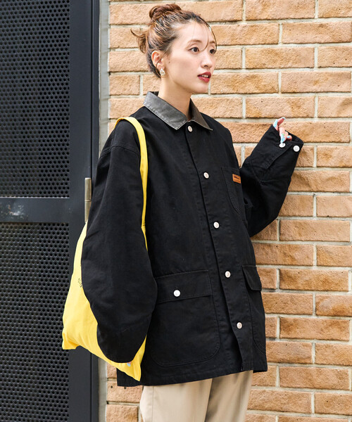 FREAK'S STORE（フリークスストア）の「限定展開　オーバーシルエット カバーオール（カバーオール・レディース・ブラック/チャコールグレー/ナチュラル/ベージュ・ﾌﾘ-）」の10枚目の写真