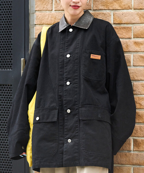 FREAK'S STORE（フリークスストア）の「限定展開　オーバーシルエット カバーオール（カバーオール・レディース・ブラック/チャコールグレー/ナチュラル/ベージュ・ﾌﾘ-）」の15枚目の写真