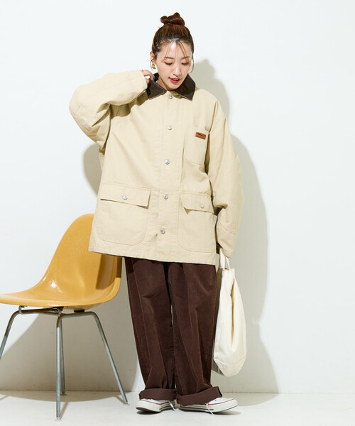 FREAK'S STORE（フリークスストア）の「限定展開　オーバーシルエット カバーオール（カバーオール・レディース・ブラック/チャコールグレー/ナチュラル/ベージュ・ﾌﾘ-）」の18枚目の写真