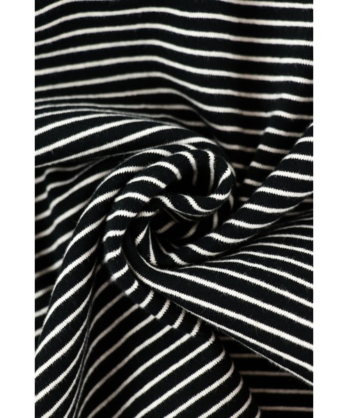 ALEXIA STAM（アリシアスタン）の「Striped Long Sleeve Dress /カップ付きストライプロングドレス（ワンピース・レディース・ホワイト/グレー/ブラック・M/S）」の19枚目の写真