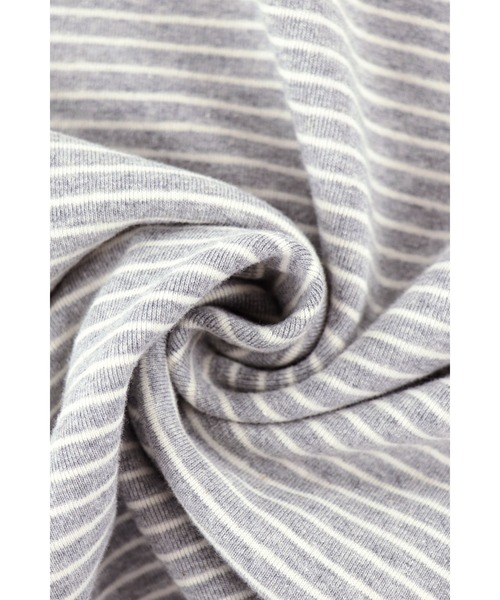ALEXIA STAM（アリシアスタン）の「Striped Long Sleeve Dress /カップ付きストライプロングドレス（ワンピース・レディース・ホワイト/グレー/ブラック・M/S）」の13枚目の写真