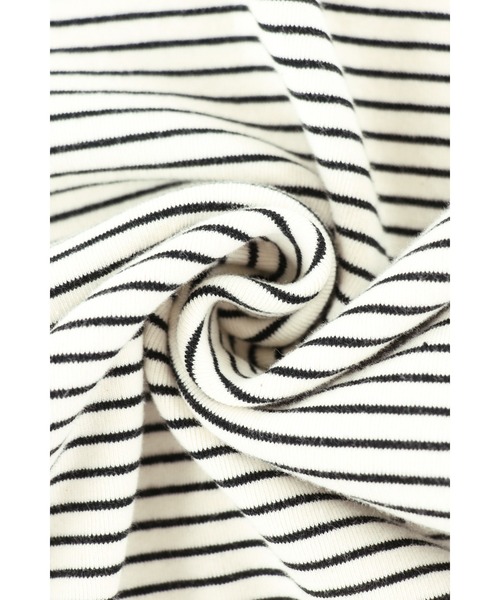 ALEXIA STAM（アリシアスタン）の「Striped Long Sleeve Dress /カップ付きストライプロングドレス（ワンピース・レディース・ホワイト/グレー/ブラック・M/S）」の14枚目の写真