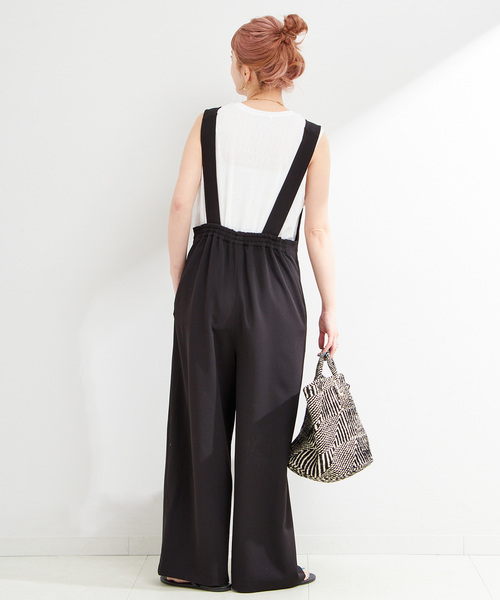 【新品】B.C STOCK＊ウォッシャブル / ディープVリーンサロペット セール】《追加3》【WEB限定】ウォッシャブル / ディープVリーン