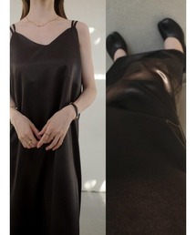 ダブルストラップキャミドレス / ブラック