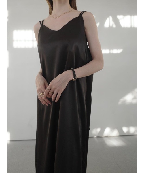 amel（エイメル）の「ダブルストラップキャミドレス / ブラック（ワンピース・レディース・ブラック・FREE）」の13枚目の写真