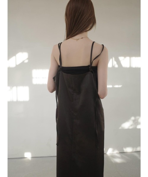 amel（エイメル）の「ダブルストラップキャミドレス / ブラック（ワンピース・レディース・ブラック・FREE）」の12枚目の写真