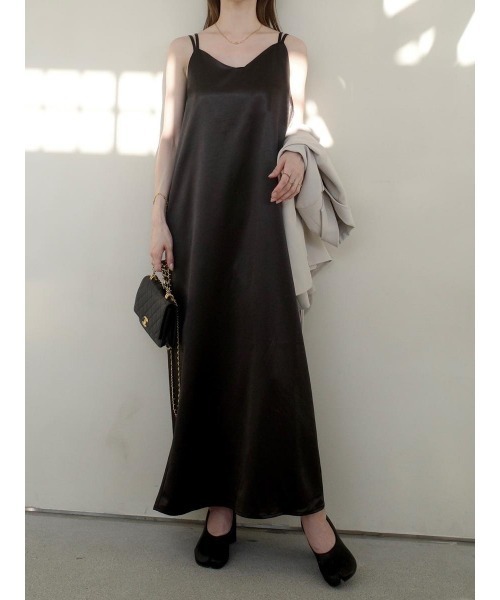 amel（エイメル）の「ダブルストラップキャミドレス / ブラック（ワンピース・レディース・ブラック・FREE）」の17枚目の写真