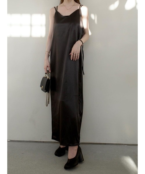 amel（エイメル）の「ダブルストラップキャミドレス / ブラック（ワンピース・レディース・ブラック・FREE）」の8枚目の写真