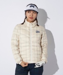 FILA GOLF（フィラゴルフ ）の「【FILAGOLF/フィラゴルフ】レディースハイブリッドダウンジャケット｜洗える・チェック柄・高機能保温｜秋冬ゴルフ対応（ダウンジャケット/コート・レディース）」