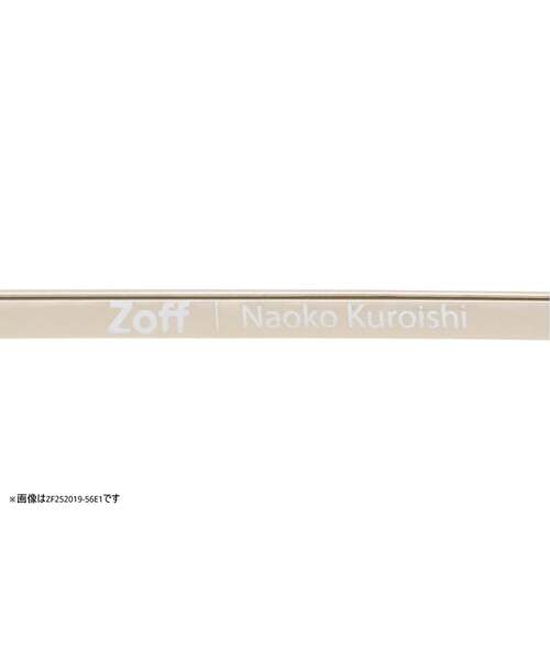Zoff(ゾフ)の「【黒石奈央子さん コラボ】 Zoff|Naoko Kuroishi ウェリントン型 メガネ|ツーブリッジ メタル 眼鏡 伊達めがね 度付き(レンズ交換券付) ユニセックス おしゃれ(メガネ・レディース・ゴールド/ゴールド系その他/シルバー・FREE)」の6枚目の写真
