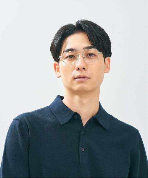 Zoff(ゾフ)の「【黒石奈央子さん コラボ】 Zoff|Naoko Kuroishi ウェリントン型 メガネ|ツーブリッジ メタル 眼鏡 伊達めがね 度付き(レンズ交換券付) ユニセックス おしゃれ(メガネ・レディース・ゴールド/ゴールド系その他/シルバー・FREE)」の18枚目の写真