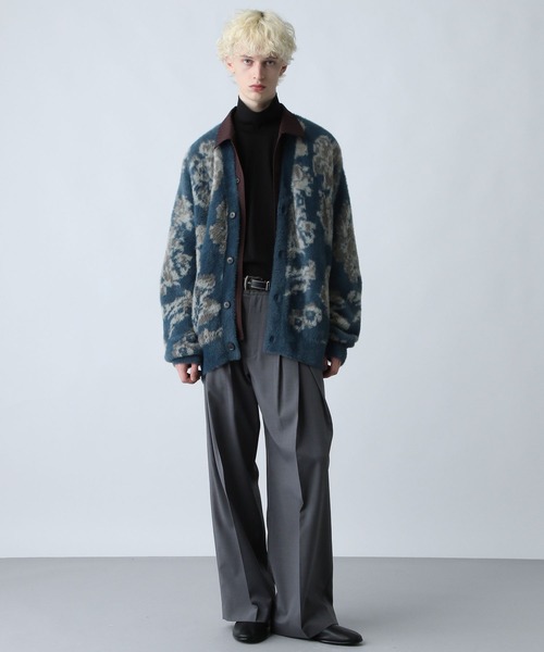 HARE（ハレ）の「シャギーニットガラカーディガン(HARE)（カーディガン/ボレロ・メンズ・ブラック/ブラック系その他/グレー系その他/ブルー系その他・SMALL/MEDIUM）」の11枚目の写真