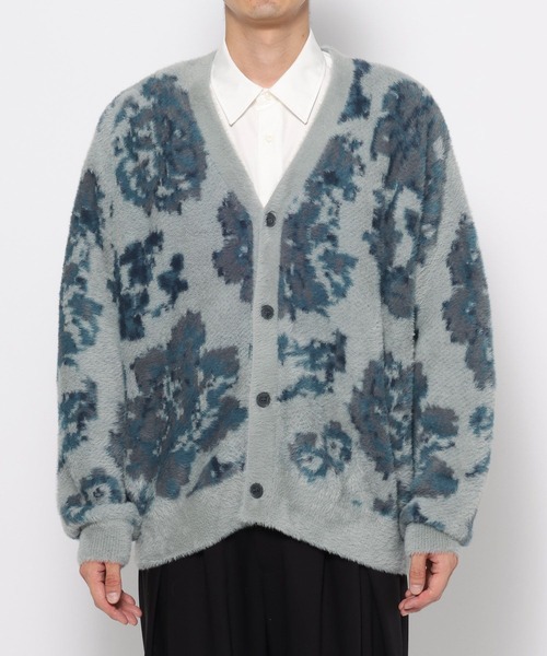 HARE（ハレ）の「シャギーニットガラカーディガン(HARE)（カーディガン/ボレロ・メンズ・ブラック/ブラック系その他/グレー系その他/ブルー系その他・SMALL/MEDIUM）」の16枚目の写真