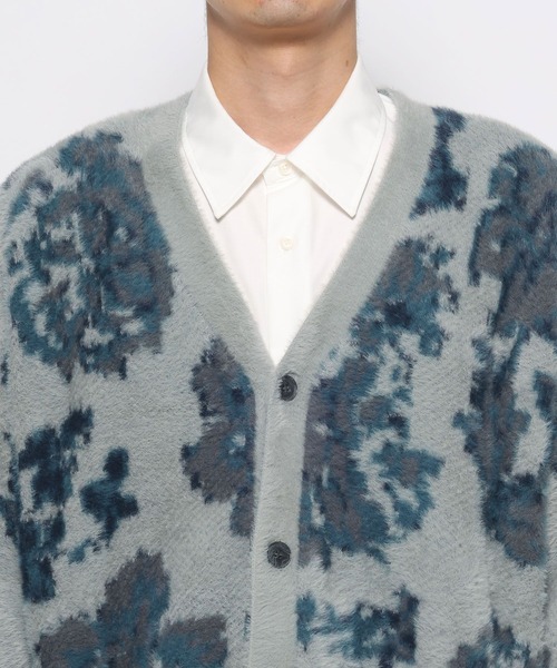 HARE（ハレ）の「シャギーニットガラカーディガン(HARE)（カーディガン/ボレロ・メンズ・ブラック/ブラック系その他/グレー系その他/ブルー系その他・SMALL/MEDIUM）」の19枚目の写真