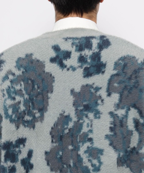 HARE（ハレ）の「シャギーニットガラカーディガン(HARE)（カーディガン/ボレロ・メンズ・ブラック/ブラック系その他/グレー系その他/ブルー系その他・SMALL/MEDIUM）」の20枚目の写真