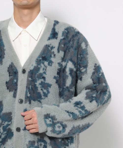 HARE（ハレ）の「シャギーニットガラカーディガン(HARE)（カーディガン/ボレロ・メンズ・ブラック/ブラック系その他/グレー系その他/ブルー系その他・SMALL/MEDIUM）」の21枚目の写真