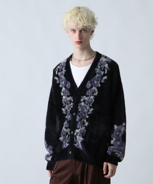 セール】シャギーニットガラカーディガン(HARE)（カーディガン/ボレロ