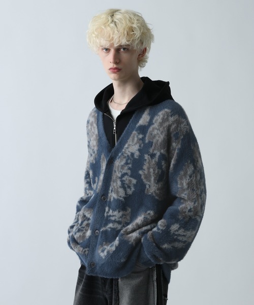 シャギーニットガラカーディガン(HARE)（カーディガン/ボレロ）｜HARE