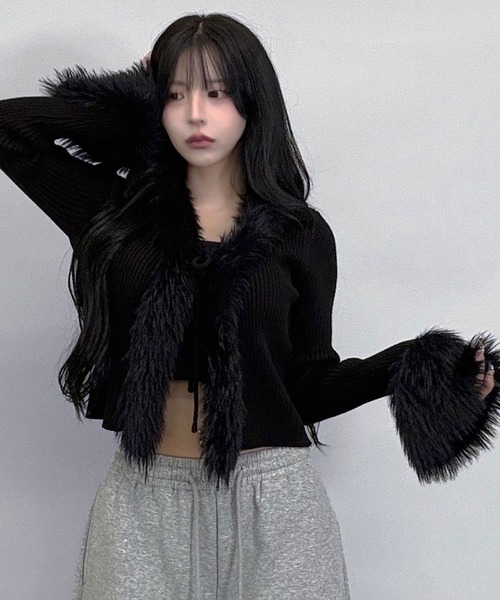 デイジーリンフォクシー カーディガン ボレロ 長袖 ショート フェイク  