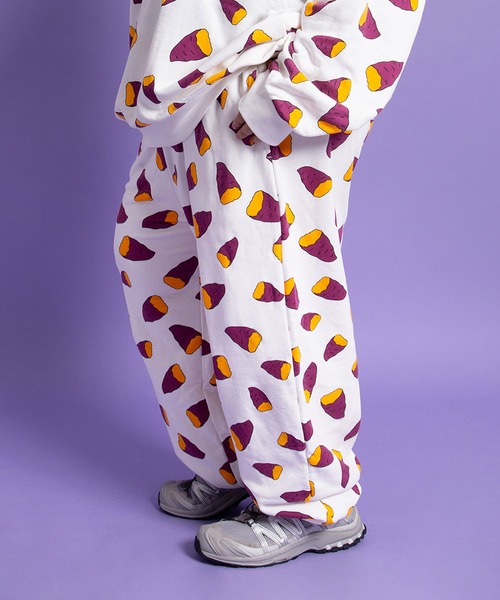 PUNYUS(プニュズ)の「【新サイズ】フード総柄スウェットパンツ(IMO)(スウェットパンツ・レディース・パープル・1/2/3/4/5)」の18枚目の写真