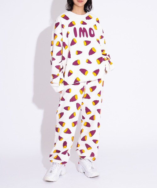 PUNYUS(プニュズ)の「【新サイズ】フード総柄スウェットパンツ(IMO)(スウェットパンツ・レディース・パープル・1/2/3/4/5)」の20枚目の写真