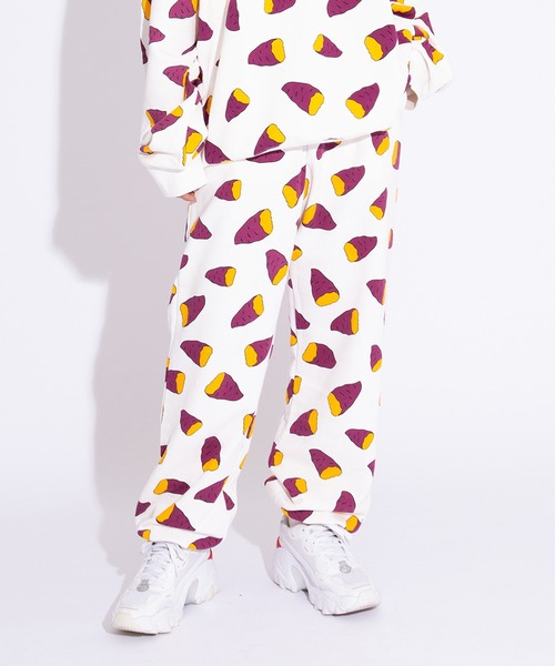 PUNYUS(プニュズ)の「【新サイズ】フード総柄スウェットパンツ(IMO)(スウェットパンツ・レディース・パープル・1/2/3/4/5)」の19枚目の写真