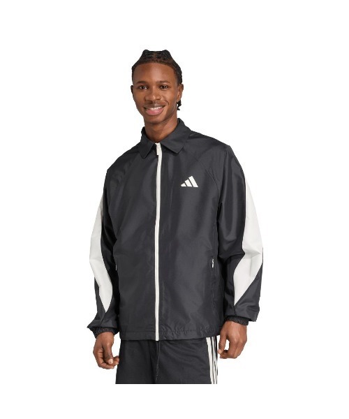 adidas(アディダス)の「アディダス adidas スタジアム トラックトップ(ジャージ・メンズ・ホワイト/ブラック・S/M/L/LL/3L)」の3枚目の写真