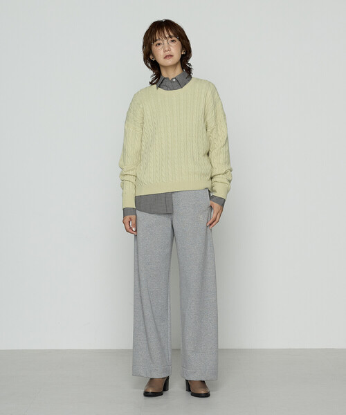 COMME CA Wardrobe（コムサワードローブ）の「タイプライターミニチェック シャツ（シャツ/ブラウス・レディース・ブラウン/グレー・FREE）」の3枚目の写真