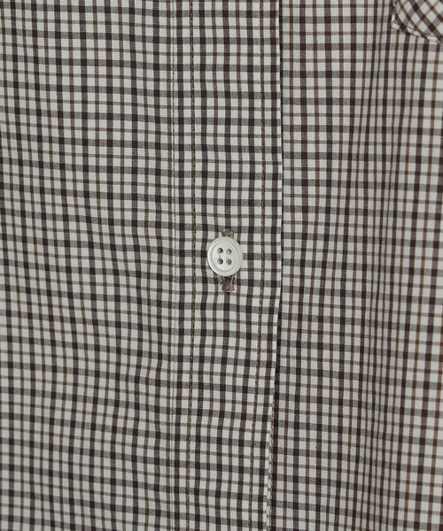 COMME CA Wardrobe（コムサワードローブ）の「タイプライターミニチェック シャツ（シャツ/ブラウス・レディース・ブラウン/グレー・FREE）」の16枚目の写真