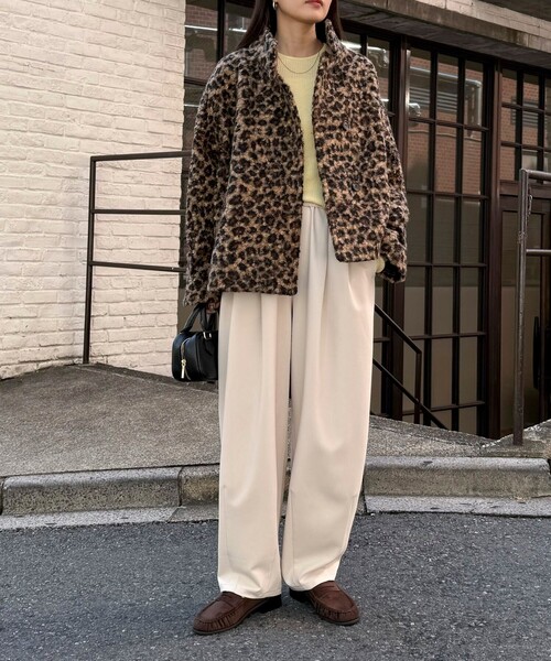 セール】ループシャギースタンドカラーコート（その他アウター