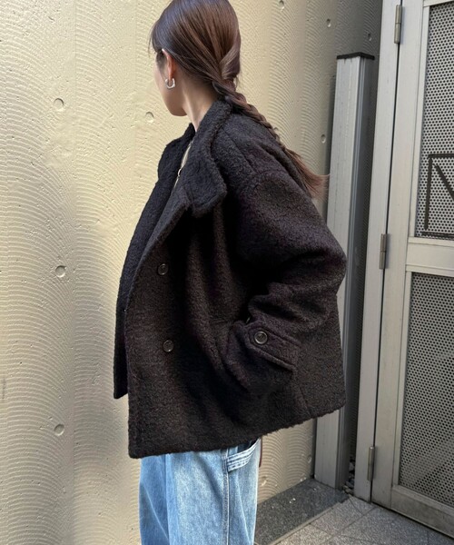 ✩サザエ様✩ブルーフォックスジレ＆レッキスフード有りコートセット ✩サザエ様✩ブルーフォックスジレ＆レッキスフード有りコートセット