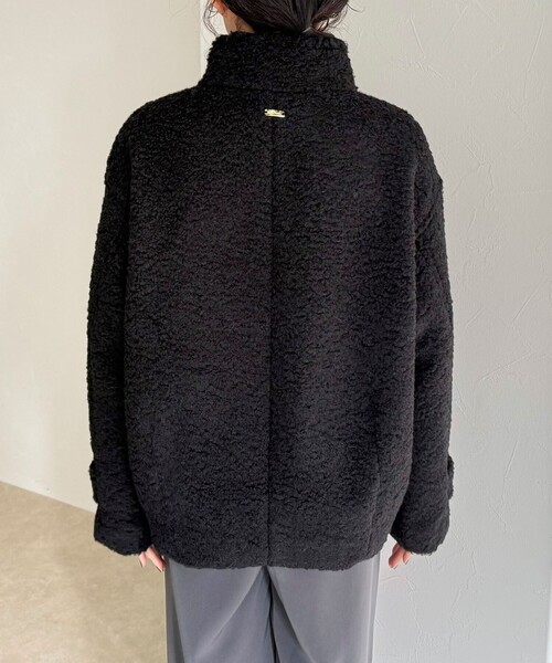 セール】ループシャギースタンドカラーコート（その他アウター