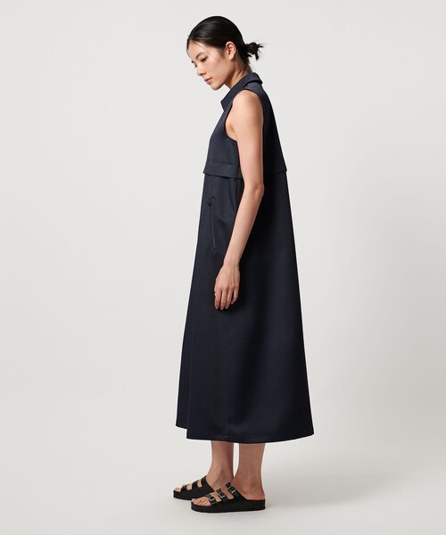 TO UNITED ARROWS＞シャツカラー ノースリーブ ワンピース（ワンピース