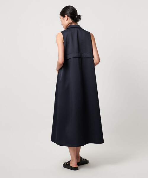 TO UNITED ARROWS(トゥーユナイテッドアローズ)の「<TO UNITED ARROWS>シャツカラー ノースリーブ ワンピース(ワンピース・レディース・ベージュ・FREE)」の3枚目の写真