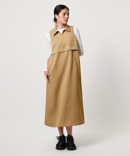 TO UNITED ARROWS(トゥーユナイテッドアローズ)の「<TO UNITED ARROWS>シャツカラー ノースリーブ ワンピース(ワンピース・レディース・ベージュ・FREE)」の6枚目の写真