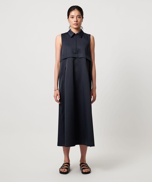 TO UNITED ARROWS(トゥーユナイテッドアローズ)の「<TO UNITED ARROWS>シャツカラー ノースリーブ ワンピース(ワンピース・レディース・ベージュ・FREE)」の8枚目の写真