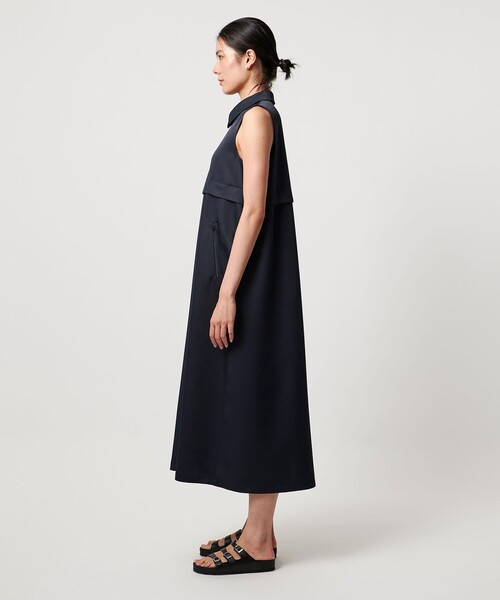 TO UNITED ARROWS＞シャツカラー ノースリーブ ワンピース（ワンピース