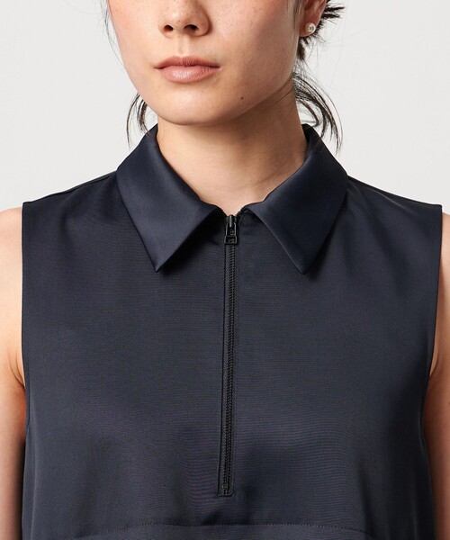 TO UNITED ARROWS＞シャツカラー ノースリーブ ワンピース（ワンピース